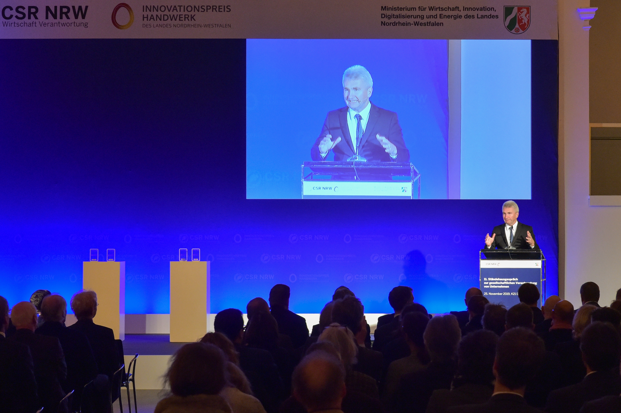 Impressionen von der Verleihung des Innovationspreises Handwerk des Landes Nordrhein-Westfalen am 25.11.2019